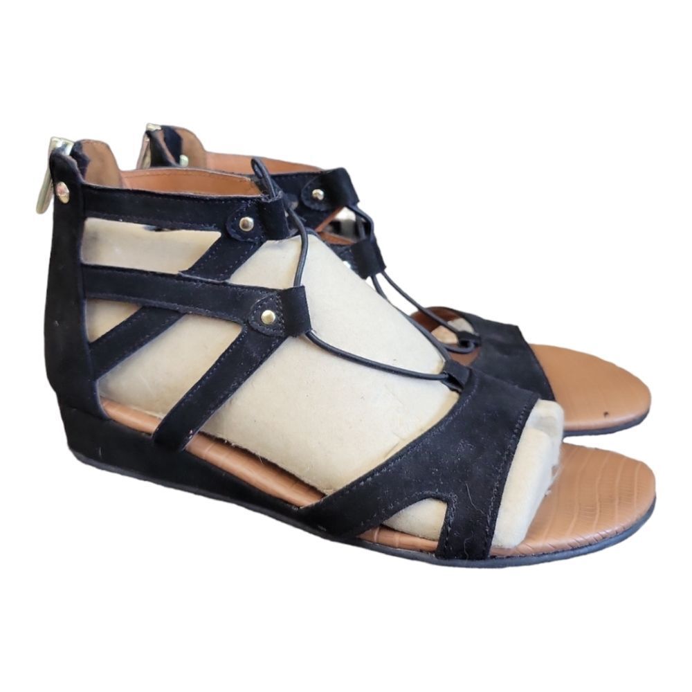 Circus by Sam Edelman Black Gladiator Sandal Lace-Up & Back Zipper 7